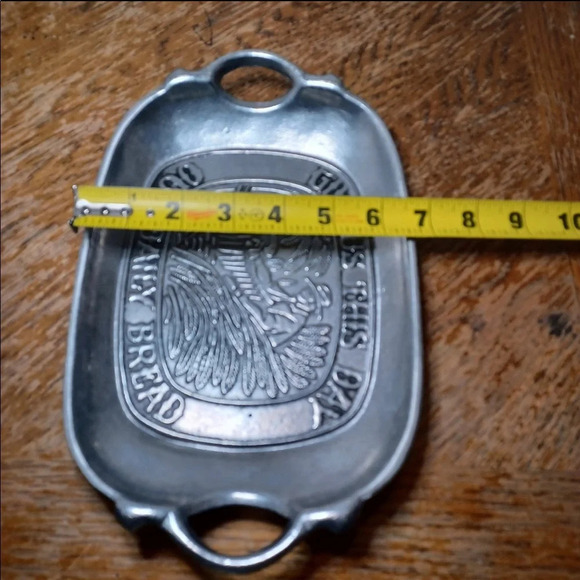 Vintage Sexton 1972 #5008 "Give us this day" Pewter Tray - Picture 5 of 5